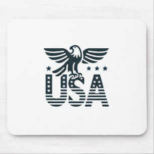 Tapis De Souris USA Eagle Patriotic Desig - Style Etoile et Stripe