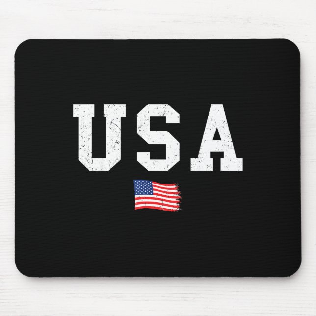 Tapis De Souris Usa flag patriotic american flag 4th of july men (Devant)