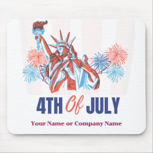 Tapis De Souris USA Flag Thème personnalisé 4 juillet affaires