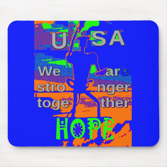 Tapis De Souris USA - Une Tapisserie patriotique (Devant)