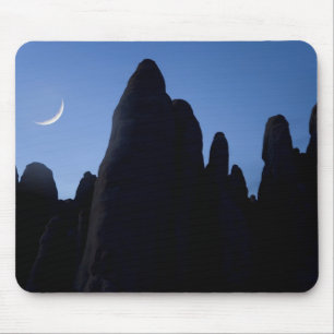 Tapis De Souris USA, Utah, Parc national des Arches. Lune de crois