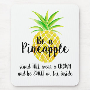 Tapis De Souris Usage grand de support d'aquarelle d'ananas une
