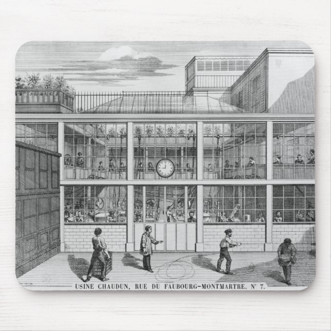 Tapis De Souris Usine pour des cartouches de fusil de chasse, (Devant)