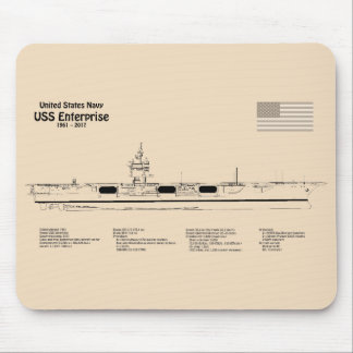 Tapis De Souris USS Enterprise - Plan directeur des expéditions SD