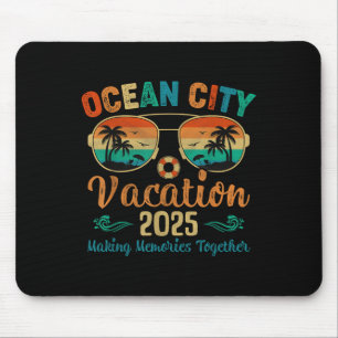 Tapis De Souris Vacances à la plage d'Ocean City 2025 Amis Famille