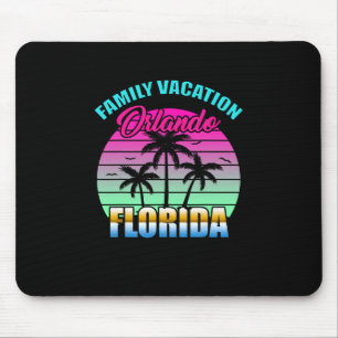 Tapis De Souris Vacances en famille à Orlando Floride Coucher de s
