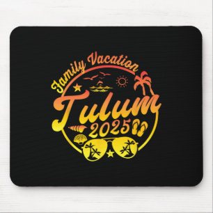 Tapis De Souris Vacances en famille à Tulum au Mexique Croisière d