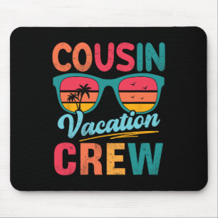 Tapis De Souris Vacances en famille d'équipage Cousin Summer Beach