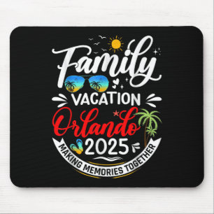 Tapis De Souris Vacances en famille Orlando 2025 Plage Vacances en