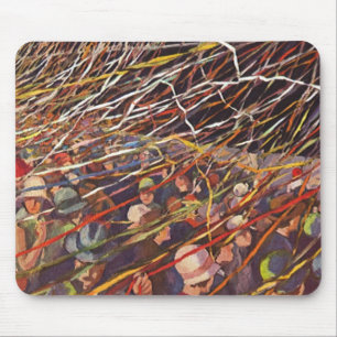 Tapis De Souris Vacances sur un paquebot vintage ; Fête de départ 