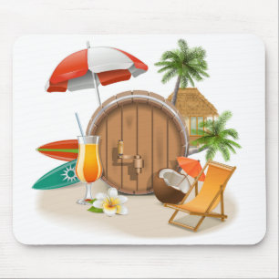 Tapis de souris Vacances tropicales