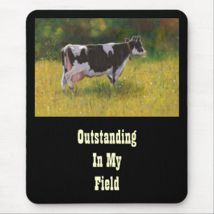 Tapis De Souris Vache du Holstein, peignant EXCEPTIONNEL DANS le