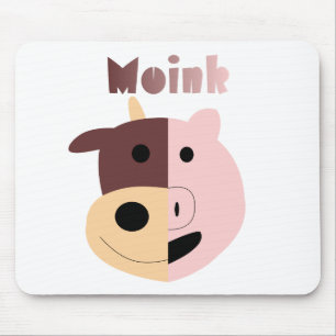 Tapis De Souris Vache + Mousepad de porc = de Moink