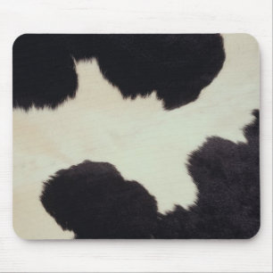 Tapis De Souris Vache noire et blanche cachée