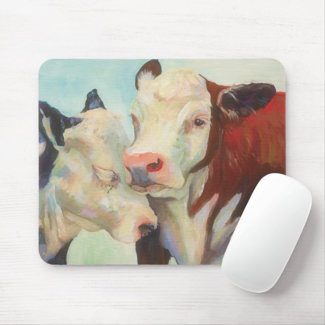 Tapis De Souris Vaches amoureuses (Avec souris)