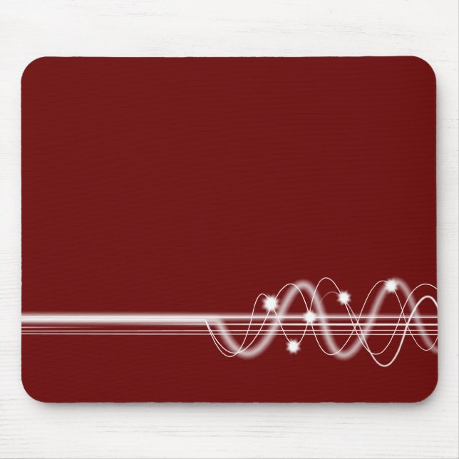 Tapis De Souris Vague sonore - Maroon foncé (Devant)