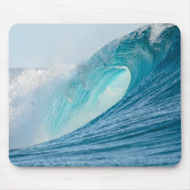 Tapis De Souris Vague surfante de baril cassant le mousepad (Devant)