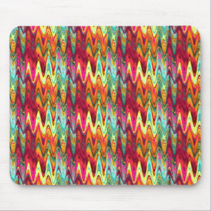 Tapis De Souris Vagues arc-en-ciel