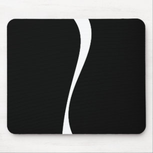Tapis De Souris Vagues simples 2 - Noir et blanc