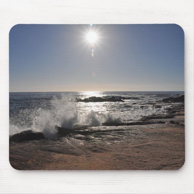 Tapis De Souris Vagues sur les rochers (Devant)