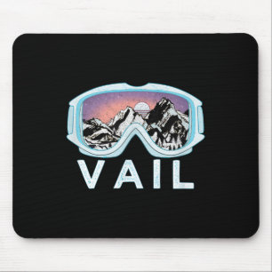 Tapis De Souris Vail Ski Snowboard Design_vail, Co Goggles Ski