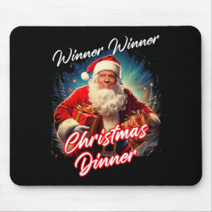 Tapis De Souris Vainqueur du dîner de Noël - Président Trump S