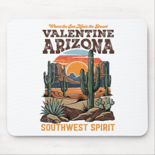 Tapis De Souris Valentine, Az Paysage Rétro du désert du sud-ouest