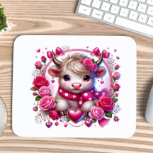 Valentines de vache des Hautes-Terres Roses