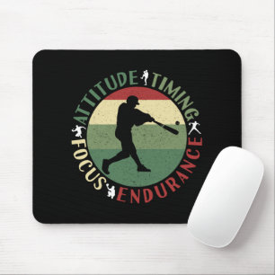 Tapis De Souris Valeurs d'équipe de baseball motivationnelles