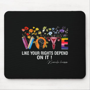 Tapis De Souris Valse Voter Comme Vos Droits Dépendent De Elle Fém