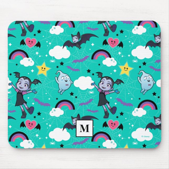 Tapis De Souris Vampirina & Demi | Les amis sont des Motifs magiqu (Devant)