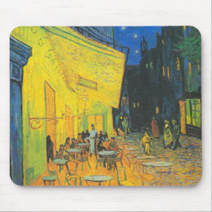 Tapis De Souris Van Gogh Café Terrasse Rue Française Scène