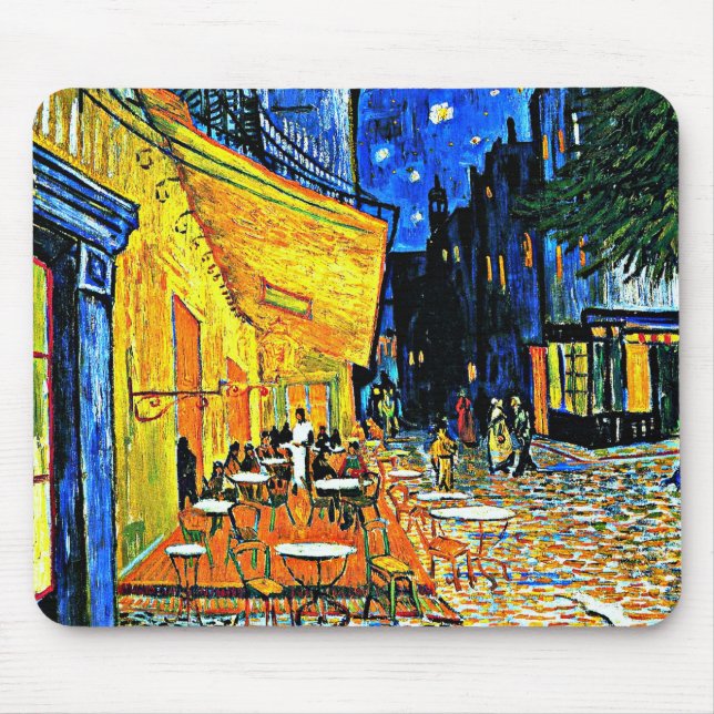 Tapis De Souris Van Gogh - Terrasse Café (Devant)