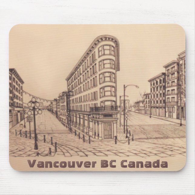 Tapis De Souris Vancouver Canada Souvenir Mousepad Gastown Cadeaux (Devant)