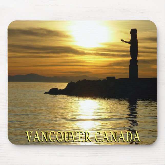 Tapis De Souris Vancouver Mousepad Souvenir Vancouver Sunset Cadea (Devant)
