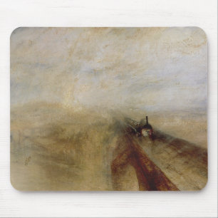 Tapis De Souris Vapeur de pluie de Joseph Mallord William Turner  