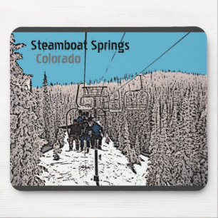 Tapis De Souris Vapeur Springs Colorado jour sur l'ascenseur mouse