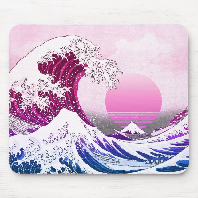 Tapis De Souris Vaporwave des années 80 (Devant)