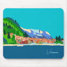 Varenna Lake Côme Italie Illustration Voyage