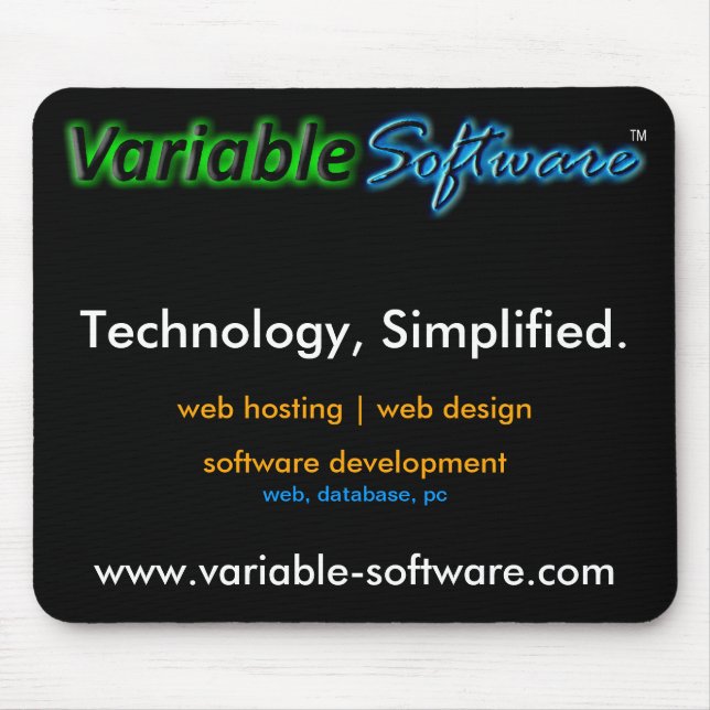 Tapis de souris variable de LLC de logiciel (Devant)
