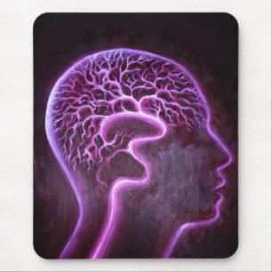 Tapis De Souris Vascularisation du cerveau humain