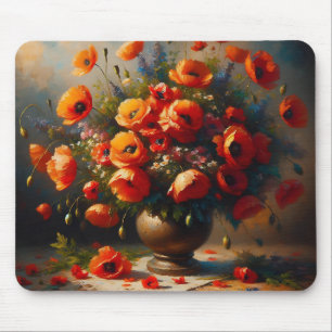 Tapis De Souris Vase de Red Poppies