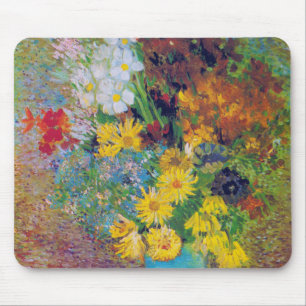 Tapis De Souris Vase with Daisies and Anemones, Van Gogh