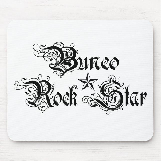 Tapis De Souris vedette du rock de bunco (Devant)