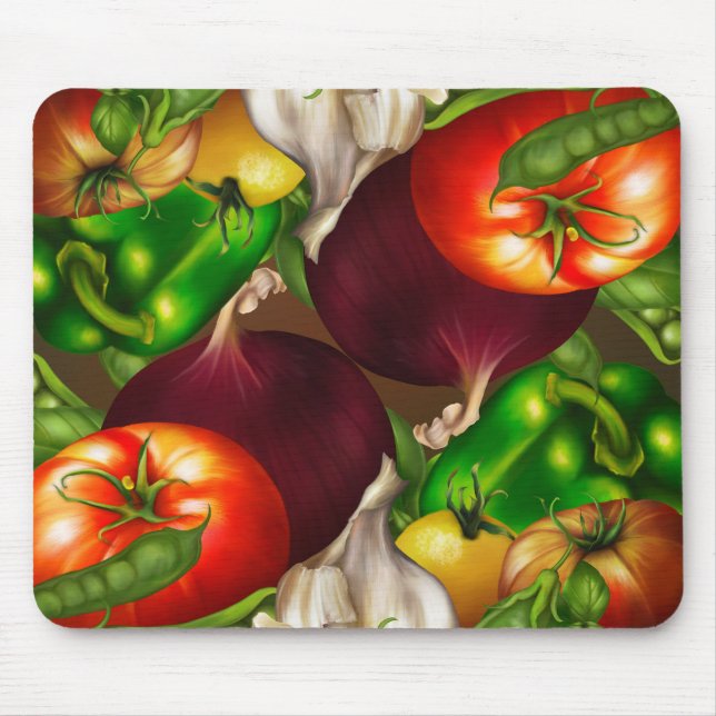 Tapis De Souris Vegetables and Herbs Organic Natural Fresh Food (Devant)
