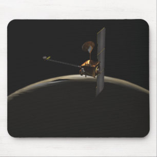 Tapis De Souris Véhicule spatial Mars Odyssey au-dessus du lever d