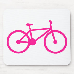 Tapis De Souris Vélo rose chaud; vélo