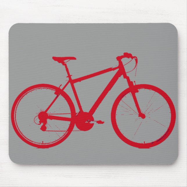Tapis De Souris vélo rouge, vélo (Devant)