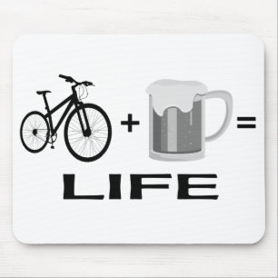 Tapis De Souris Vélos et bière !