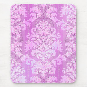 Tapis De Souris Velours de coupe de damassé, dentelle antique